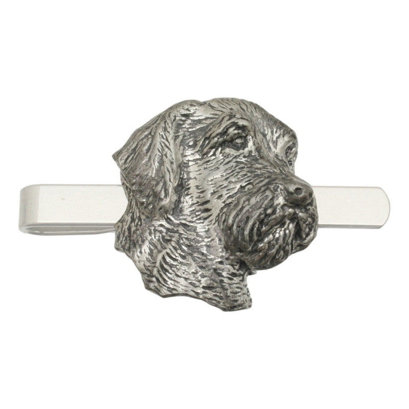 Wire Haired Pointer Pewter Pin Badge With Cufflinks & Tie Slide Option Dog Gift