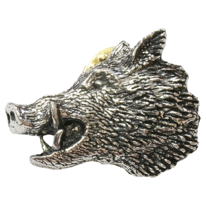 Wild Boar Head Badge
