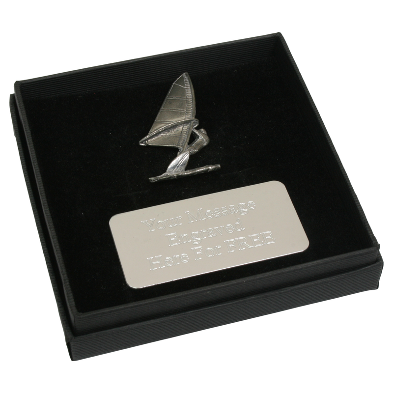 Windsurfing Pin Badge, Cufflinks & Tie Clip