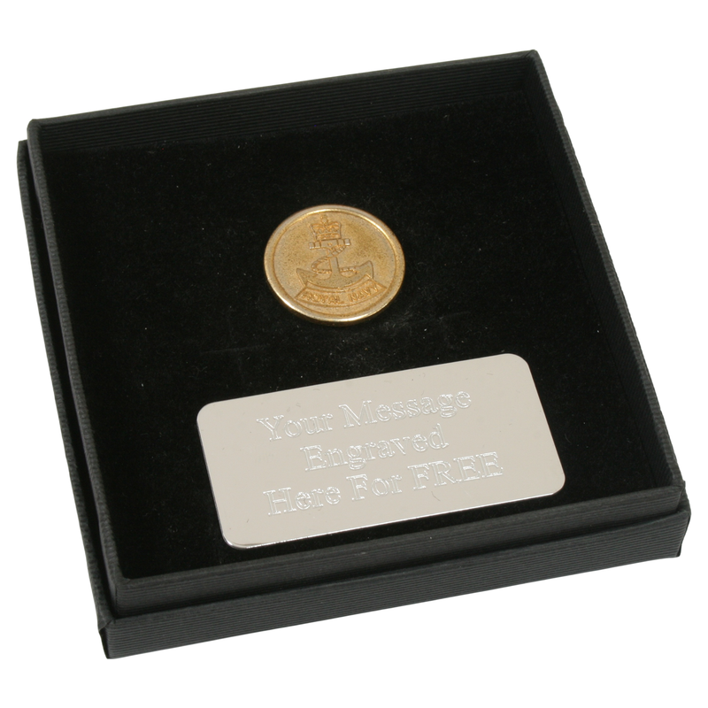 Royal Navy Gilt Gift Box