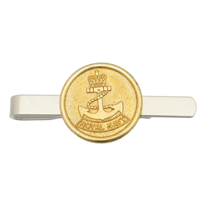 Royal Navy Gilt Tie Clip