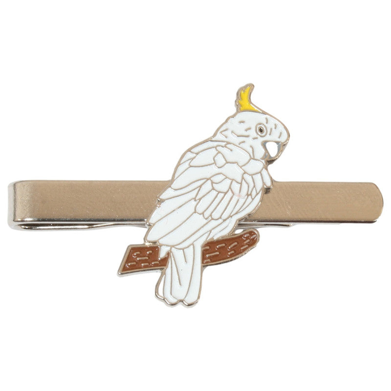 Grey Parrot Tie Clip