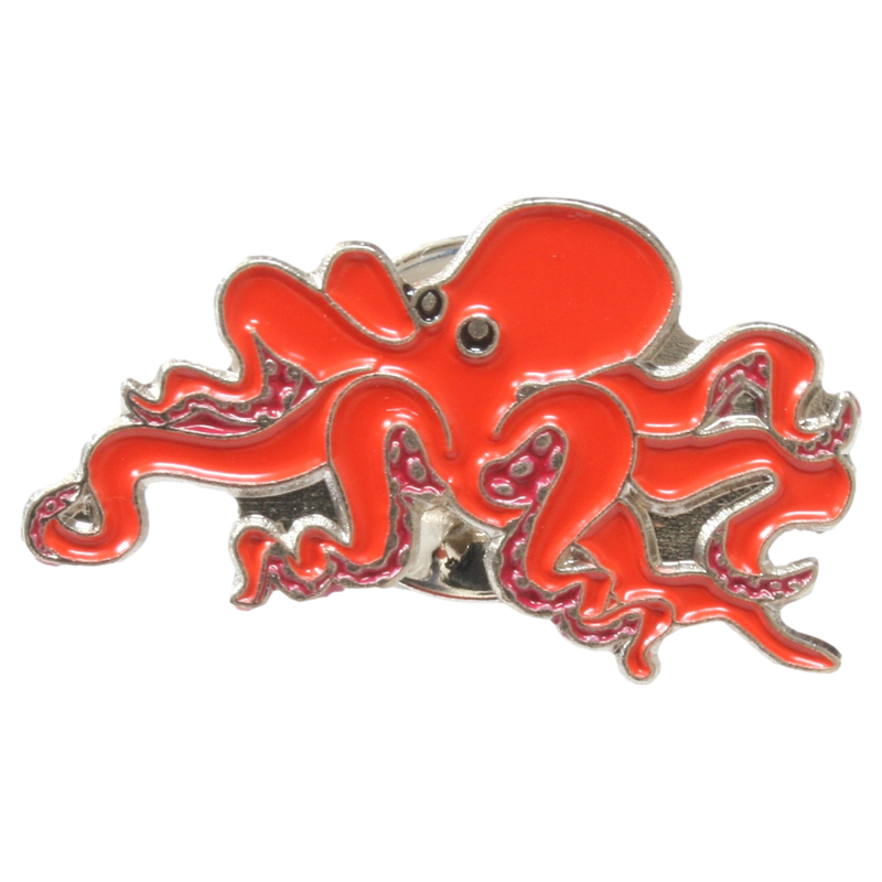 octopus Pin Badge