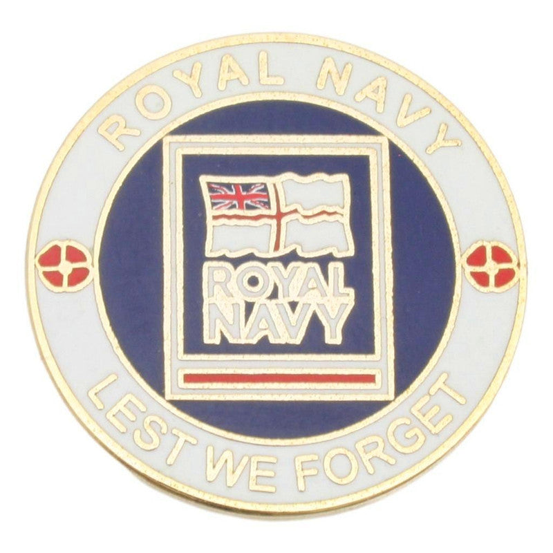 Royal Navy "Lest We Forget" Pin Badge