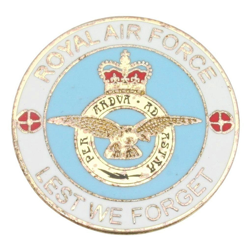 RAF "Lest We Forget" Pin Badge