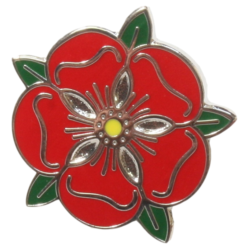 English Rose Pin Badge