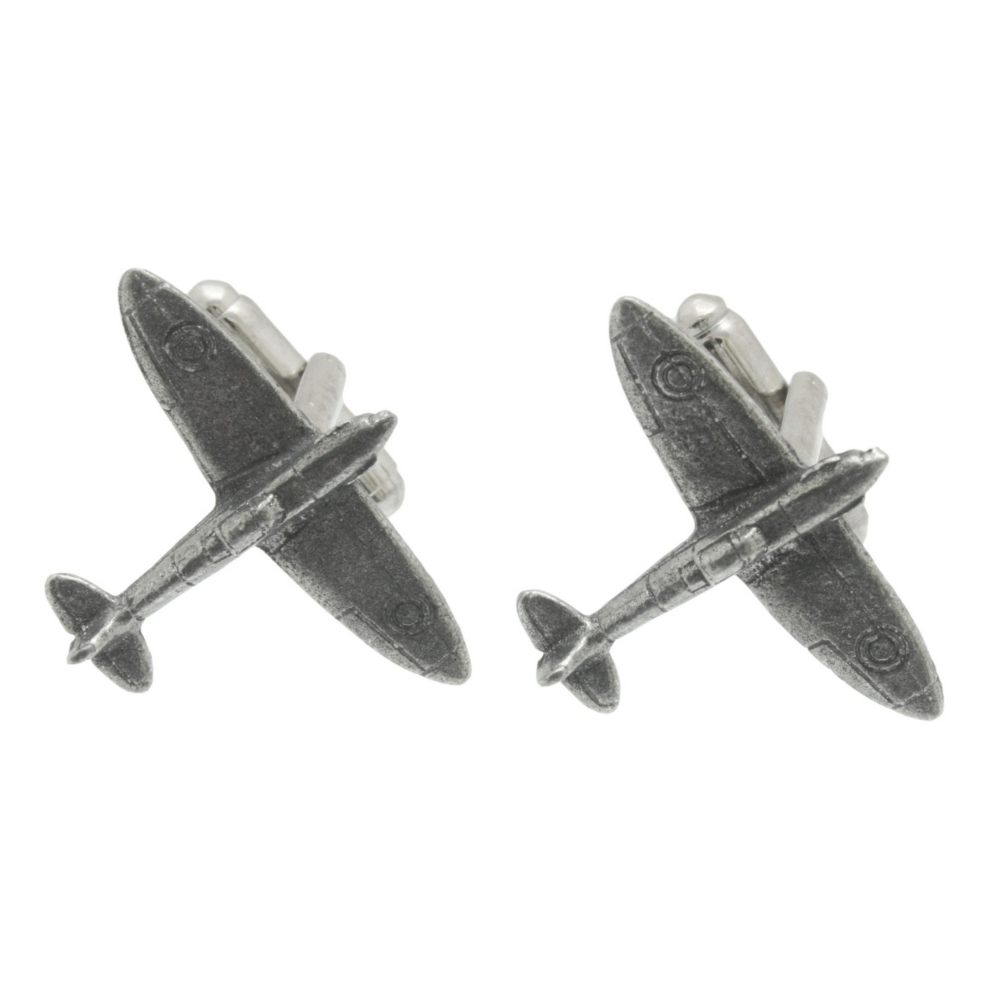 Spitfire Pewter Pin Badge With Cufflinks & Tie Slide Option