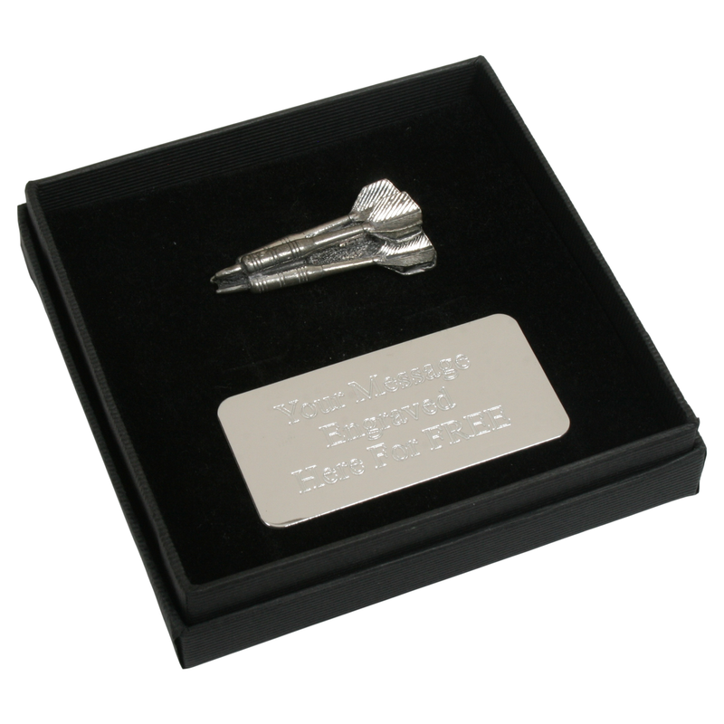 3 Darts Pin Badge, Cufflinks & Tie Clip