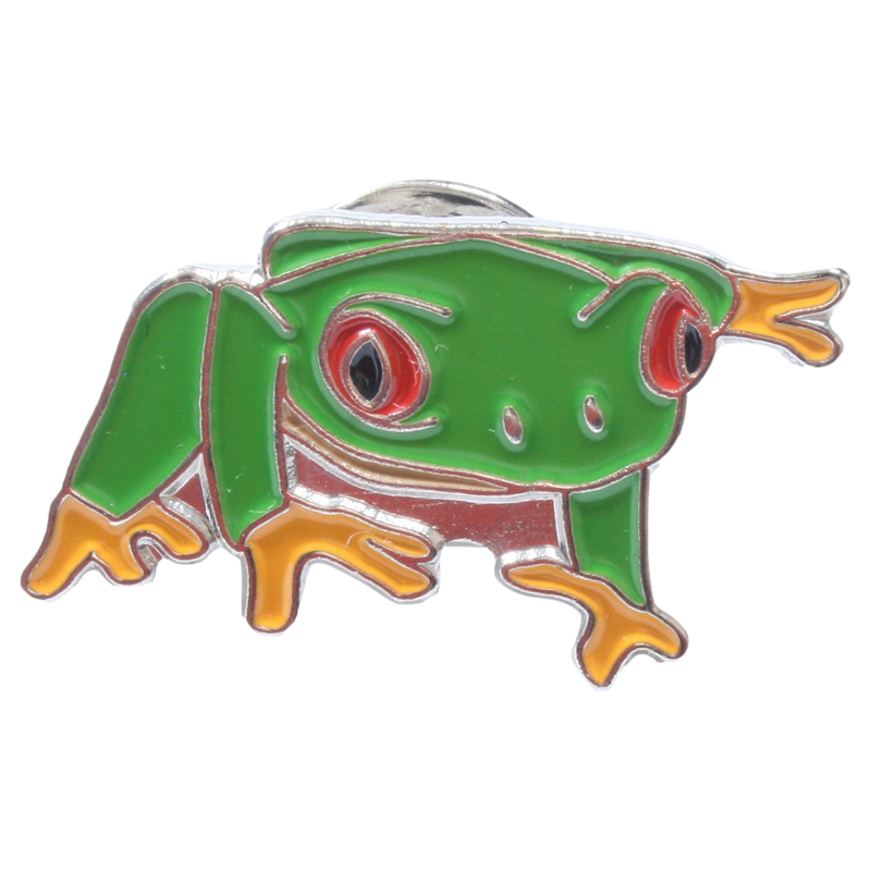 Tropical Frog Pin Badge