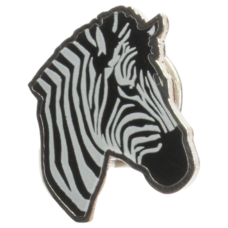 Zebra Pin Badge