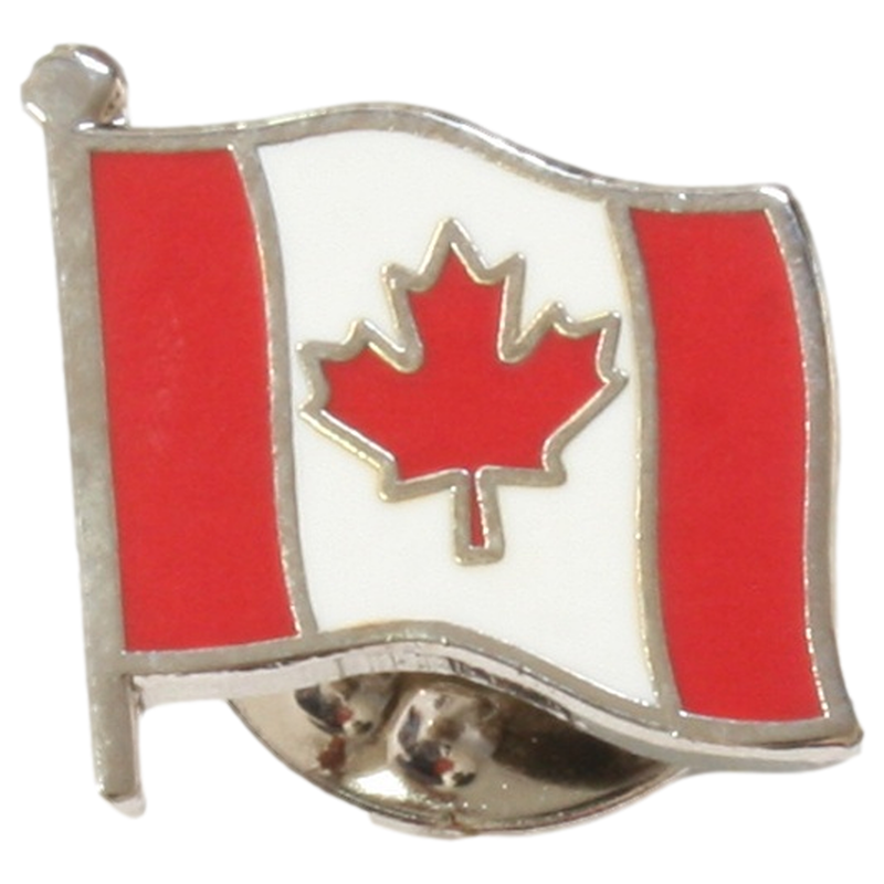 Canadian Flag Pin Badge