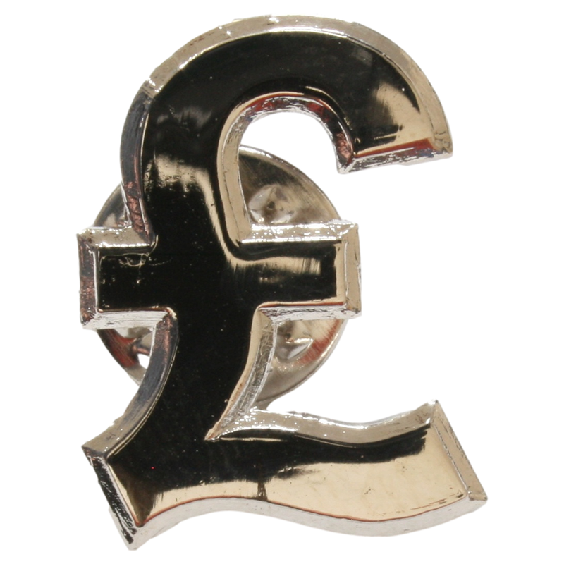 Pound Symbol Pin Badge
