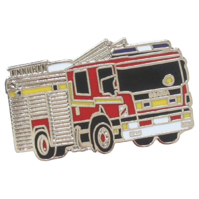 Fire Engine Pin Badge