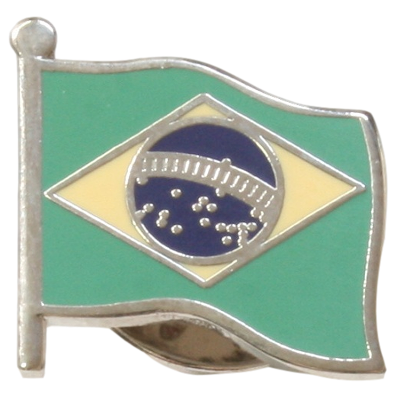 Brazilian Flag Pin Badge