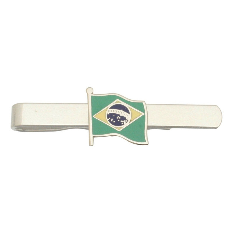 Brazilian Flag Tie Clip