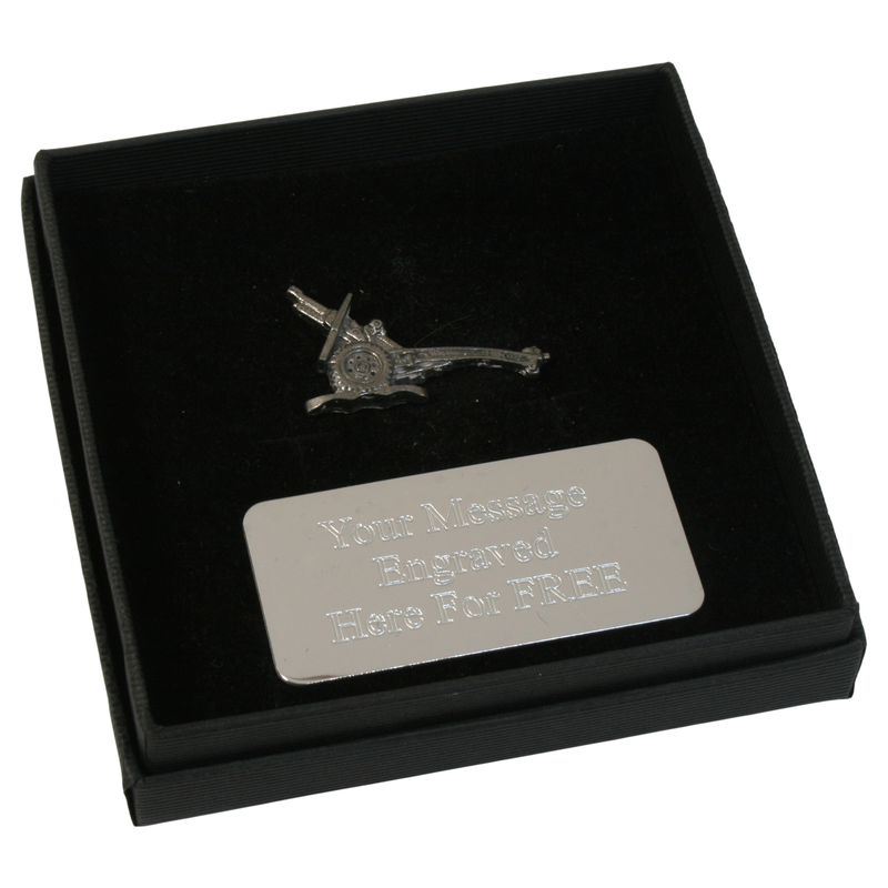 Field Artillery Pin Badge Tie Slide & Cufflink Options