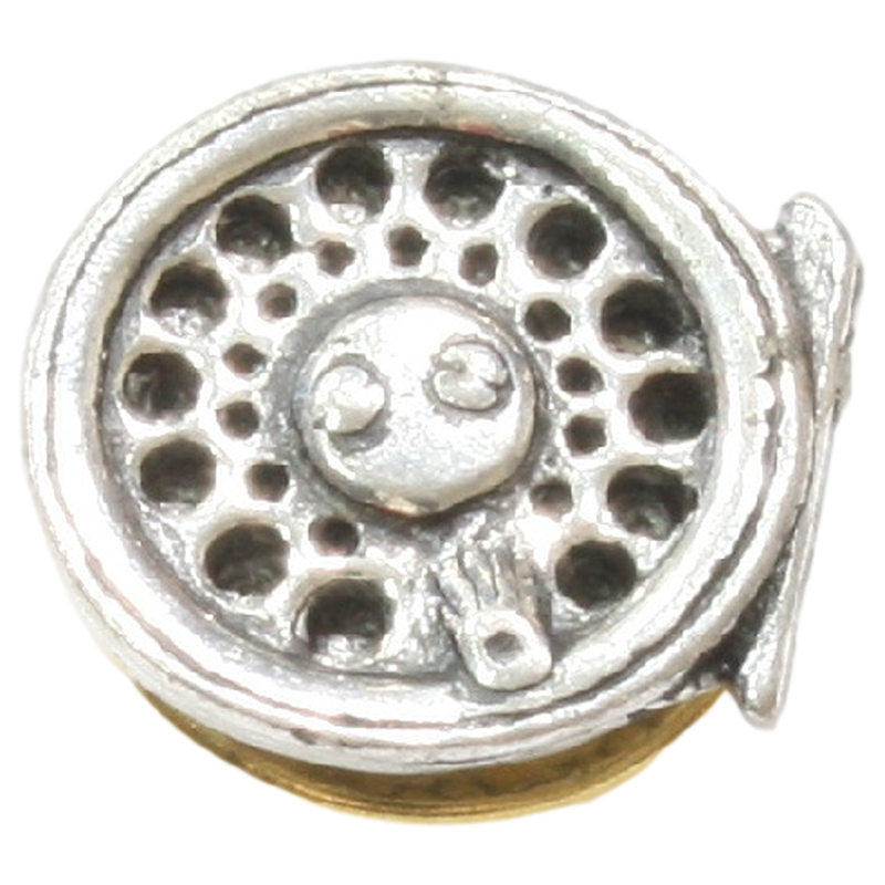 Fishing Fly Reel Fish Badge
