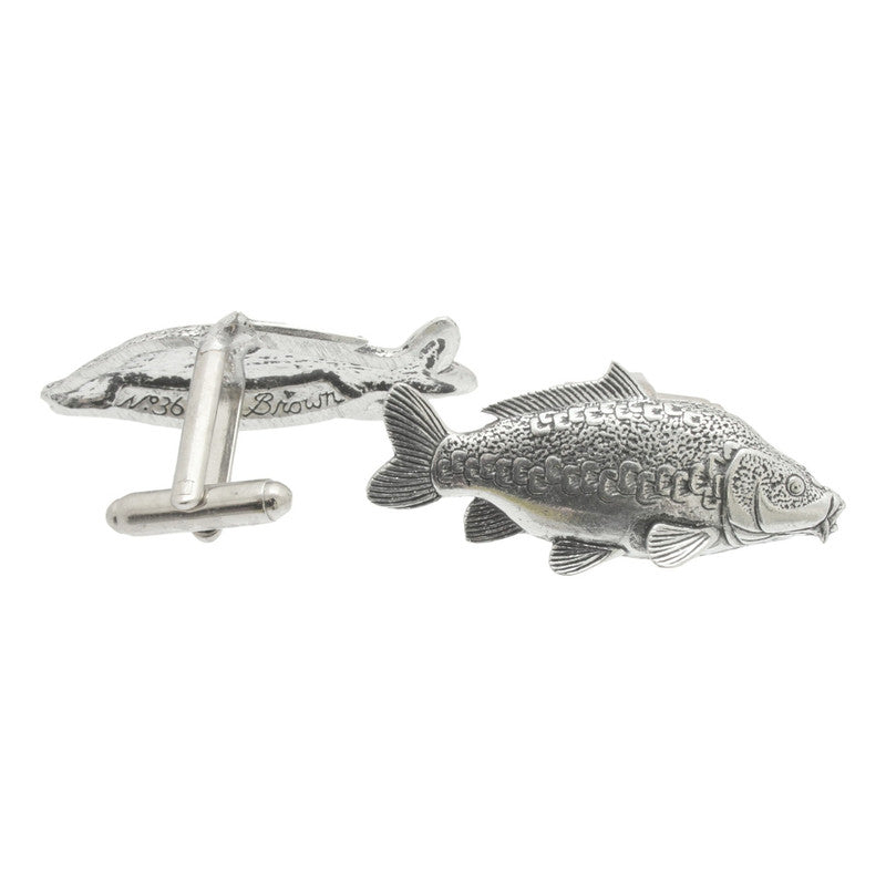 Mirror Carp Fish Cufflinks