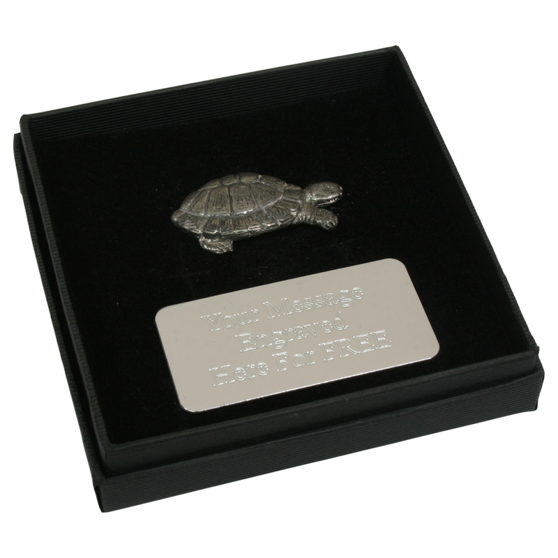 Tortoise Pin Badge, Cufflinks & Tie Clip