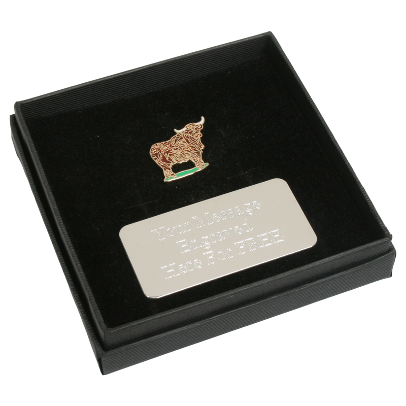 Highland Cow Enamel Gift Box