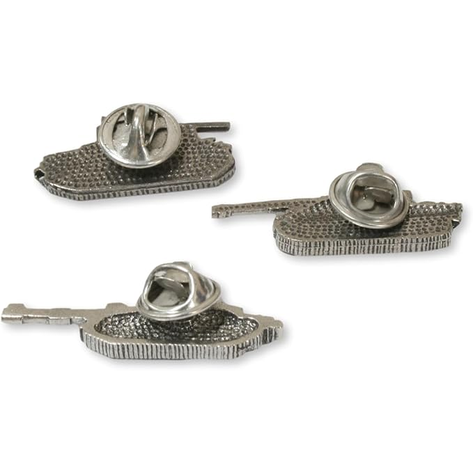 Classic Tanks 3 Pin Badge Set In Personalised Gift Box