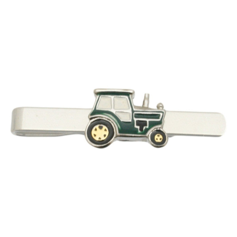 Green Tractor Tie Clip