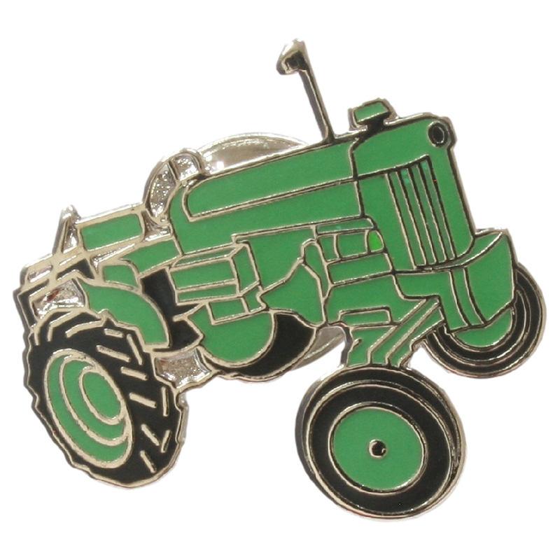 Old Green Tractor Pin Badge