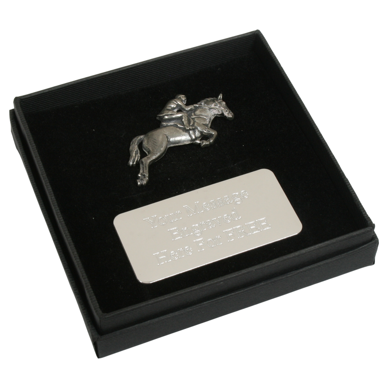Eventing Pin Badge, Horse Cufflinks & Tie Clip