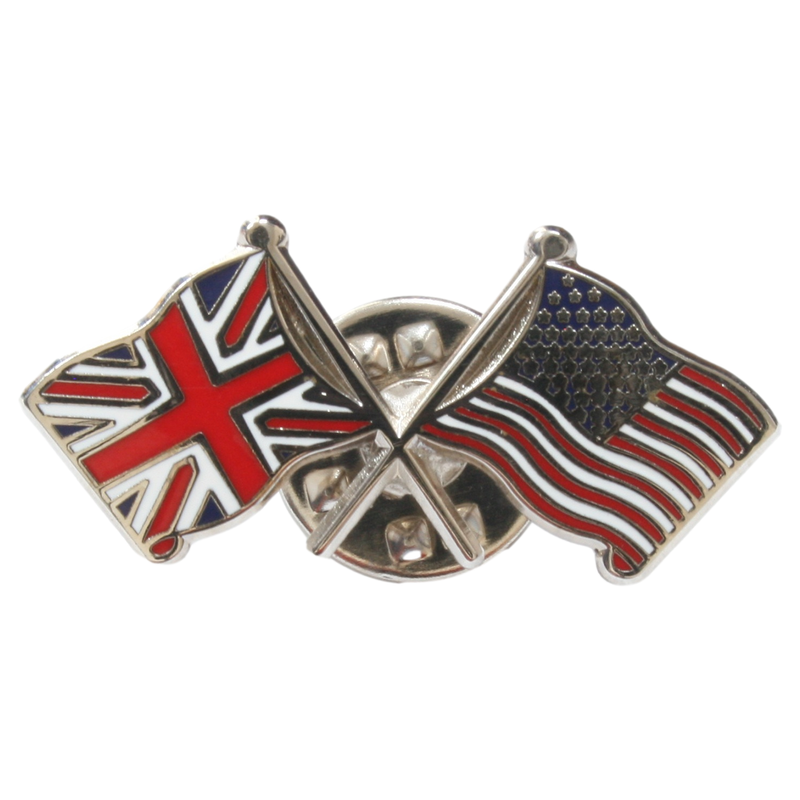 Union Jack USA Union Pin Badge