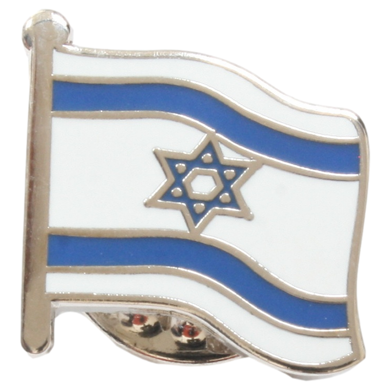 Israel Flag Pin Badge
