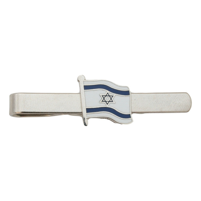 Israel Flag Tie Clip