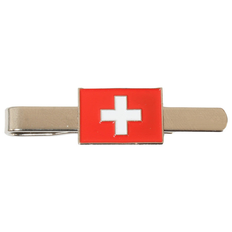 Swiss Flag Tie Clip