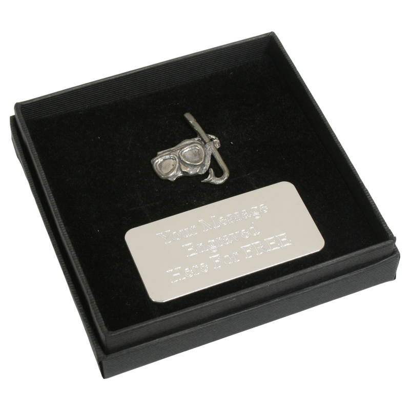 Diving Mask Pin Badge, Cufflinks & Tie Clip