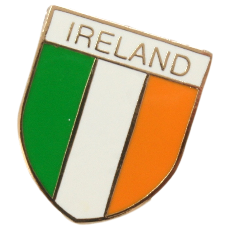Irish Shield Pin Badge