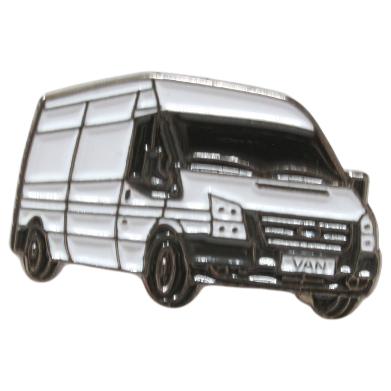 White Van Pin Badge