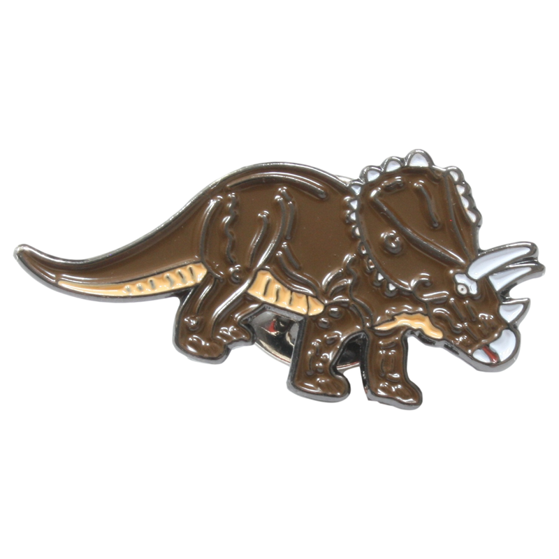 Triceratops Tie Clip