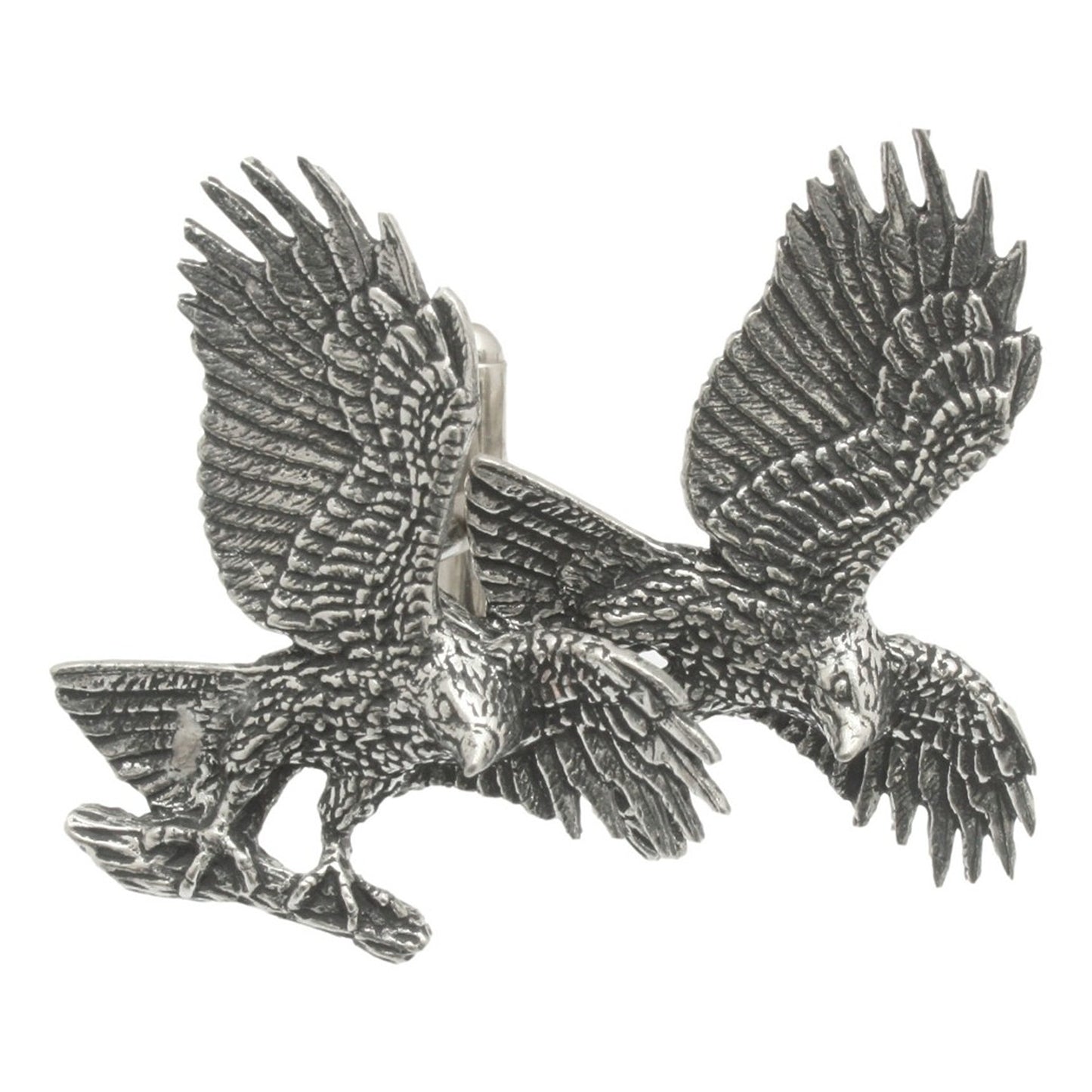 Eagle Landing Cufflinks Pin Badge and Tie Slide Option