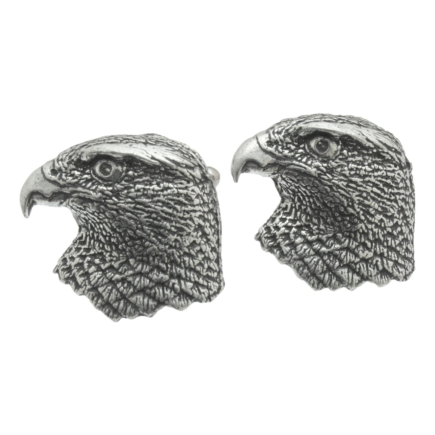 Hawk Head Cufflinks Pin Badge and Tie Slide Style Gift