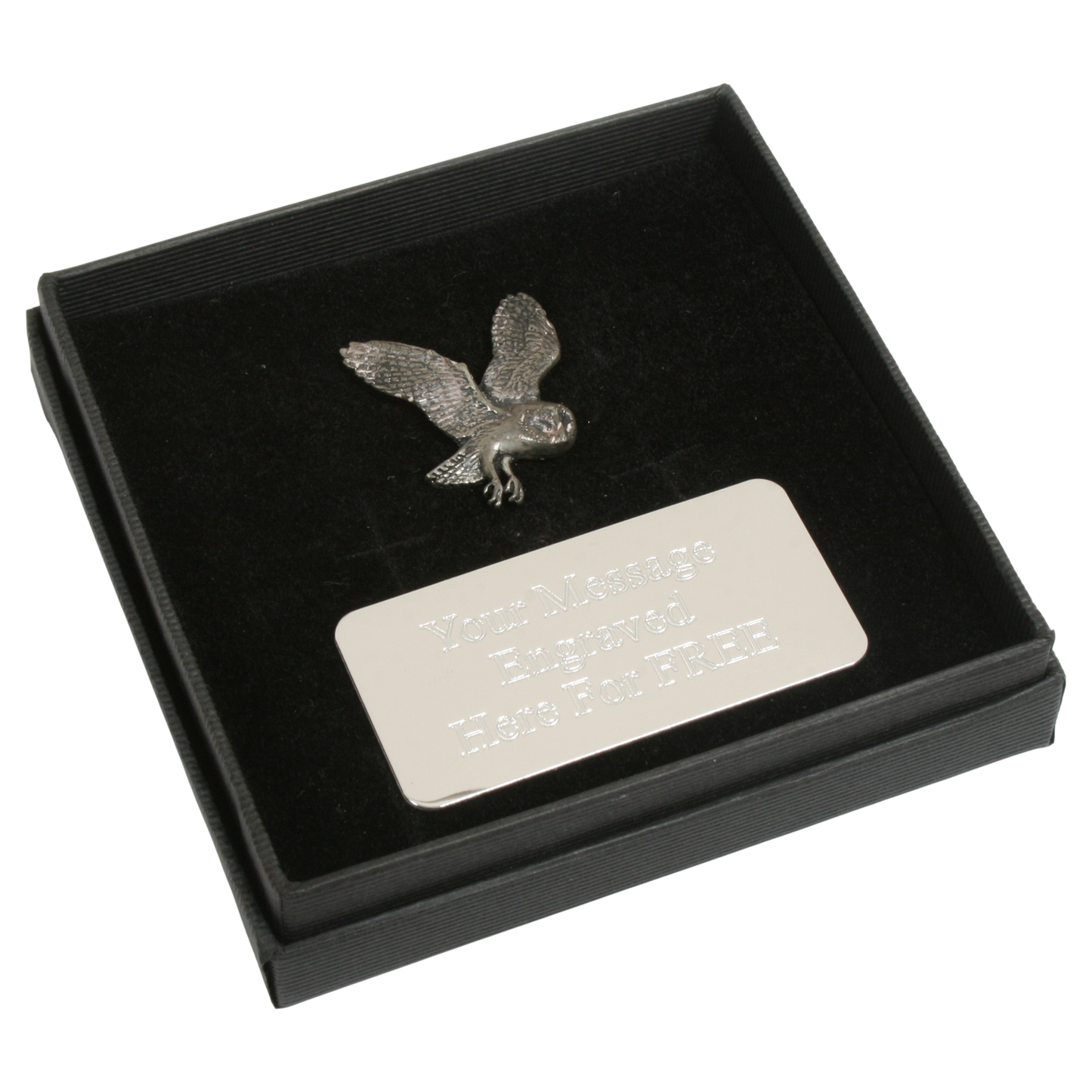 Barn Owl Cufflinks Pin Badge and Tie Slide Option