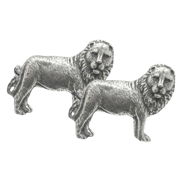 Lion Pin Badge, Cufflinks & Tie Clip