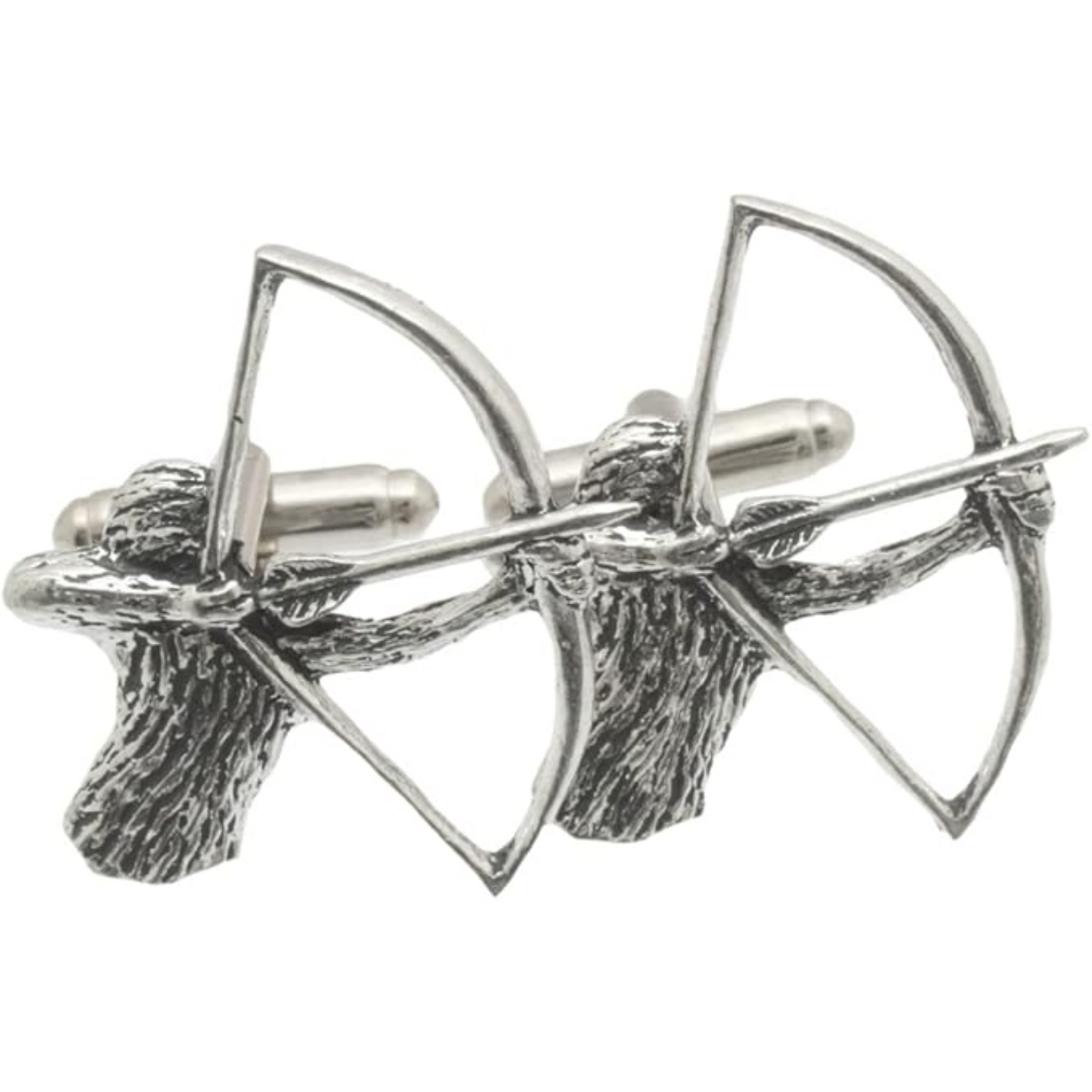 Archer Pewter Pin Badge With Cufflinks & Tie Slide Option