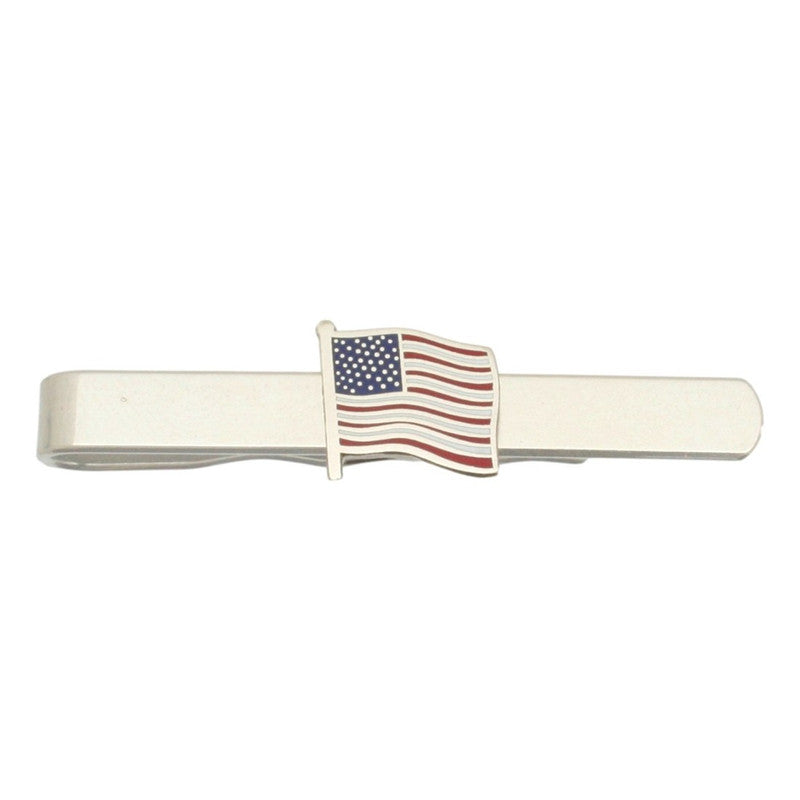 USA Flag Tie Clip