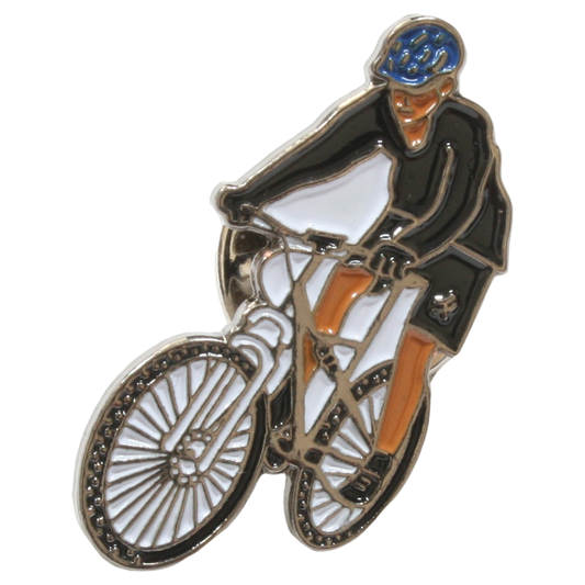 Mountain Biker Pin Badge