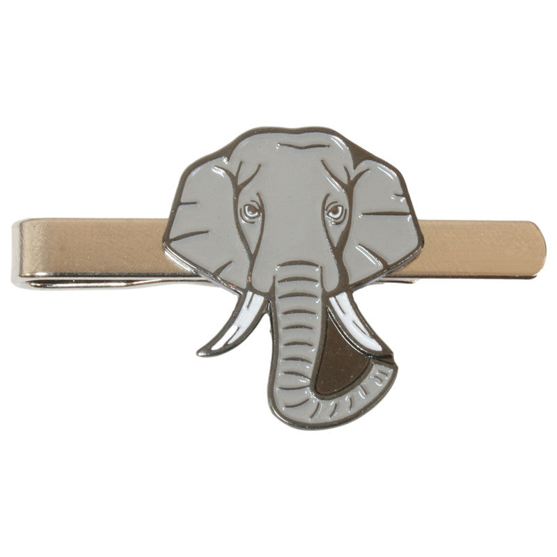 Elephant Face Tie Clip