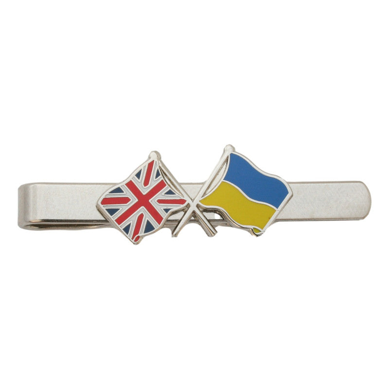 Union Jack Ukraine Union Tie Clip