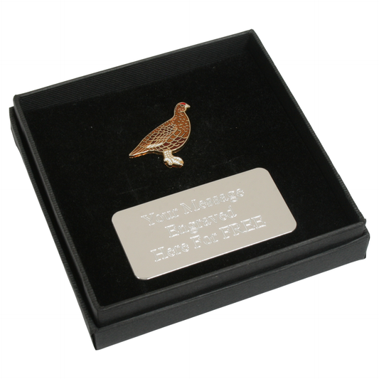 Grouse Enamel Pin Badge and Tie Tac Option