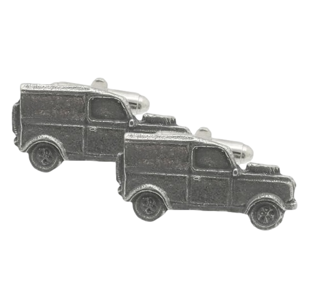 Off Roader Pewter Pin Badge With Cufflinks & Tie Slide Option